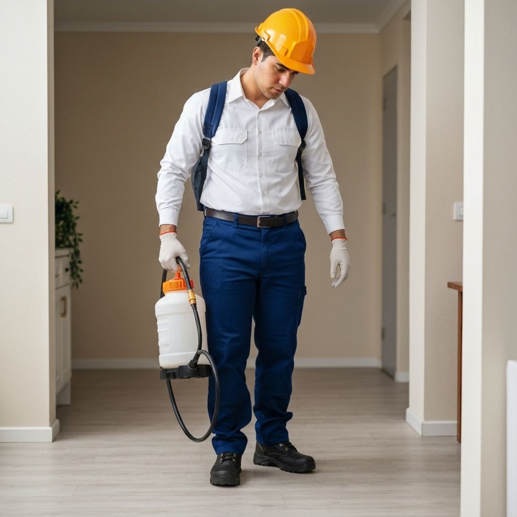 Professional pest control team